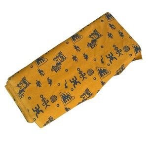 Oak Hill Vintage Global Fashion Mod Cloth 100% Cotton Yellow Fabric